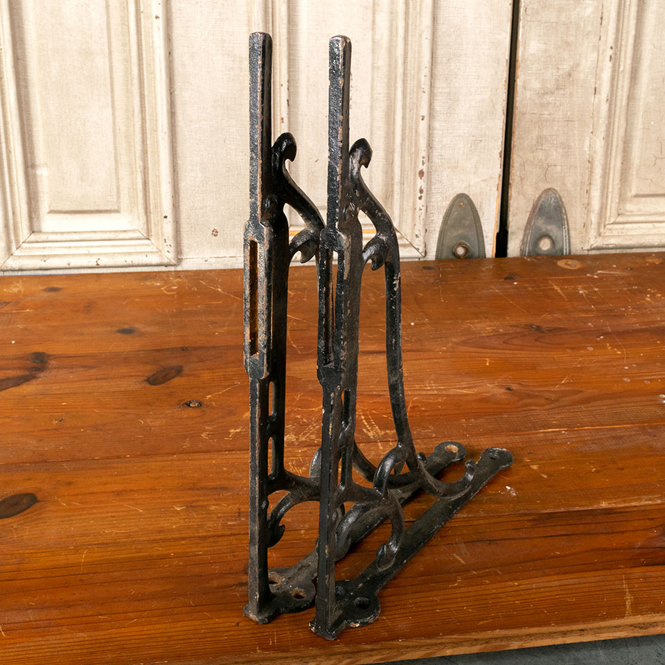 Salvaged Antique Cast Iron Sink Brackets