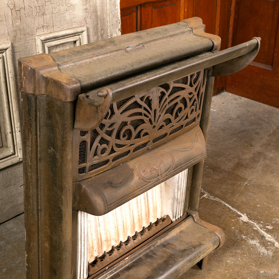 Salvaged Antique Gas Fireplace Insert