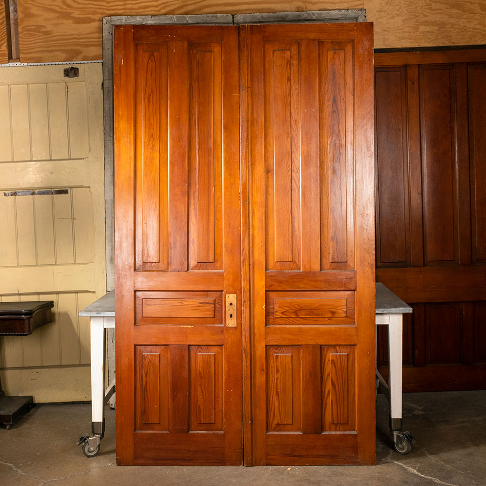 55x94 Salvaged 5 Panel Interior Pine Doors
