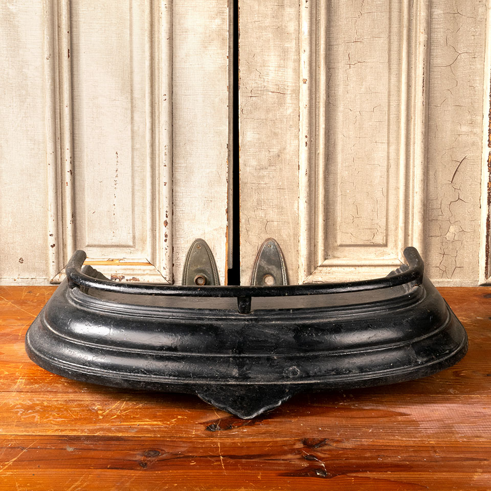Antique Cast Iron Fireplace Fender