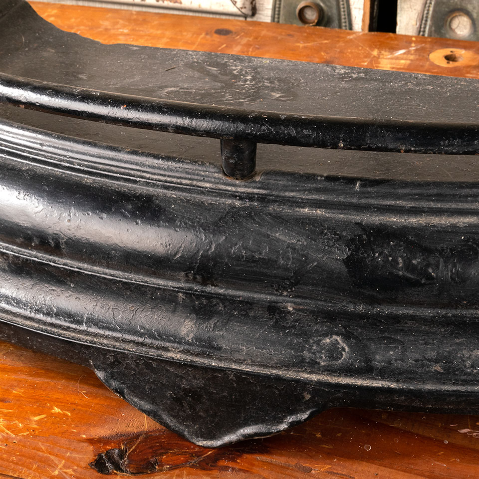 Antique Cast Iron Fireplace Fender