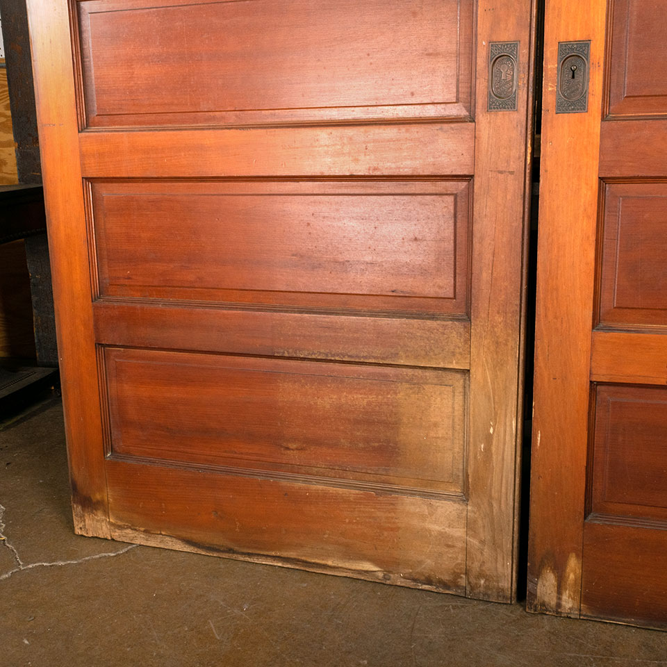 84x96 Salvaged Antique 6 Panel Pocket Doors