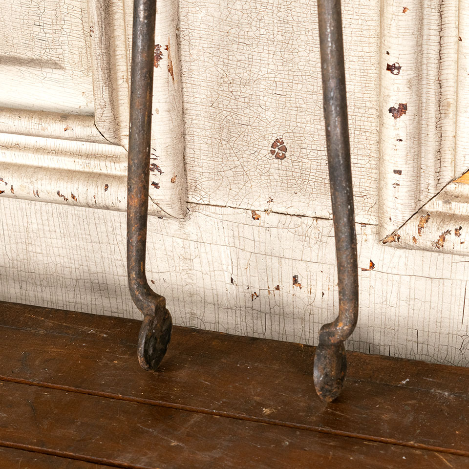 Antique Cast Iron Fireplace Tongs