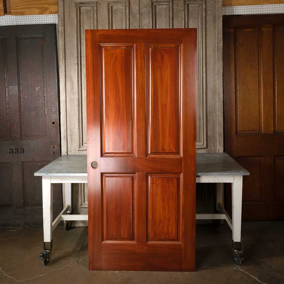 36x80 Salvaged 4 Panel Wood Interior Door image 4