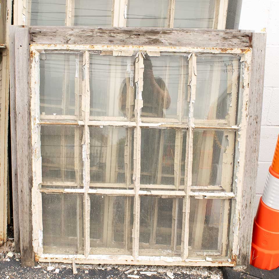 Salvaged 12 Lite Steel Casement Window