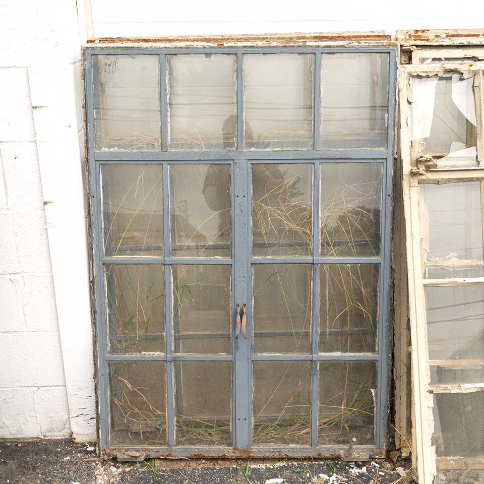 Salvaged 16 Lite Steel Casement Window image 2