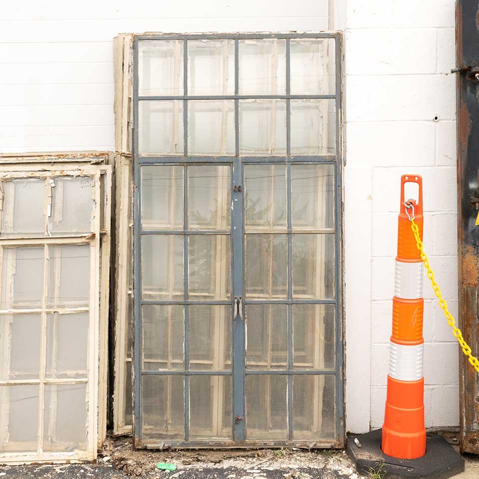 Salvaged 24 Lite Steel Casement Window image 2