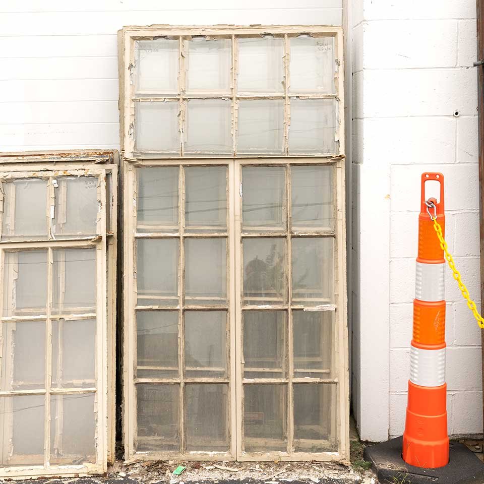Salvaged 24 Lite Steel Casement Window image 1