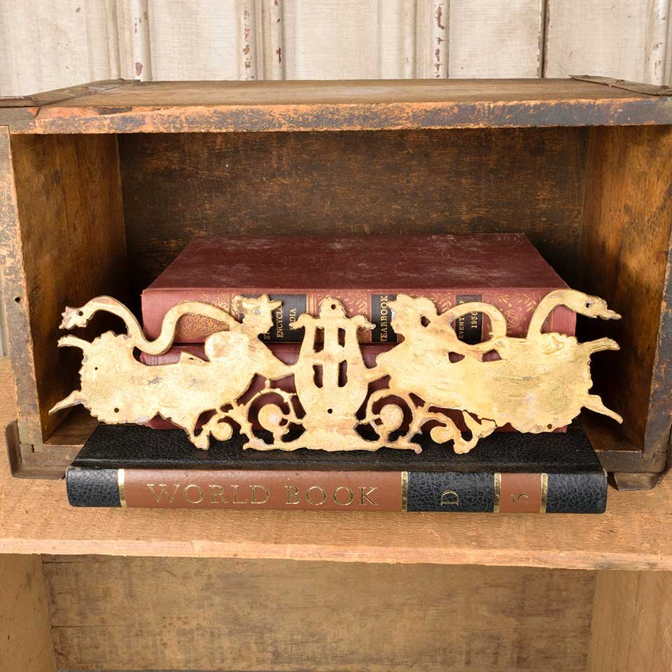 Antique Brass Figural Furniture Appliqué image 7