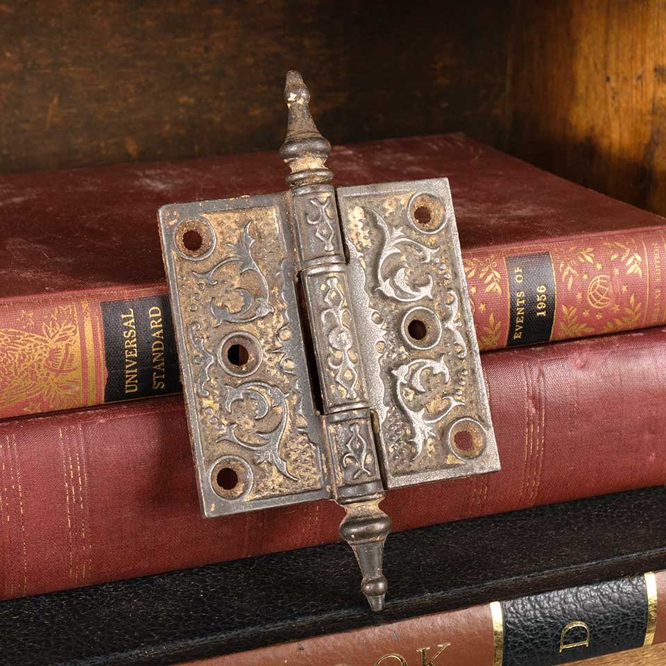 3x3 Antique Cast Iron Steeple Door Hinge image 3