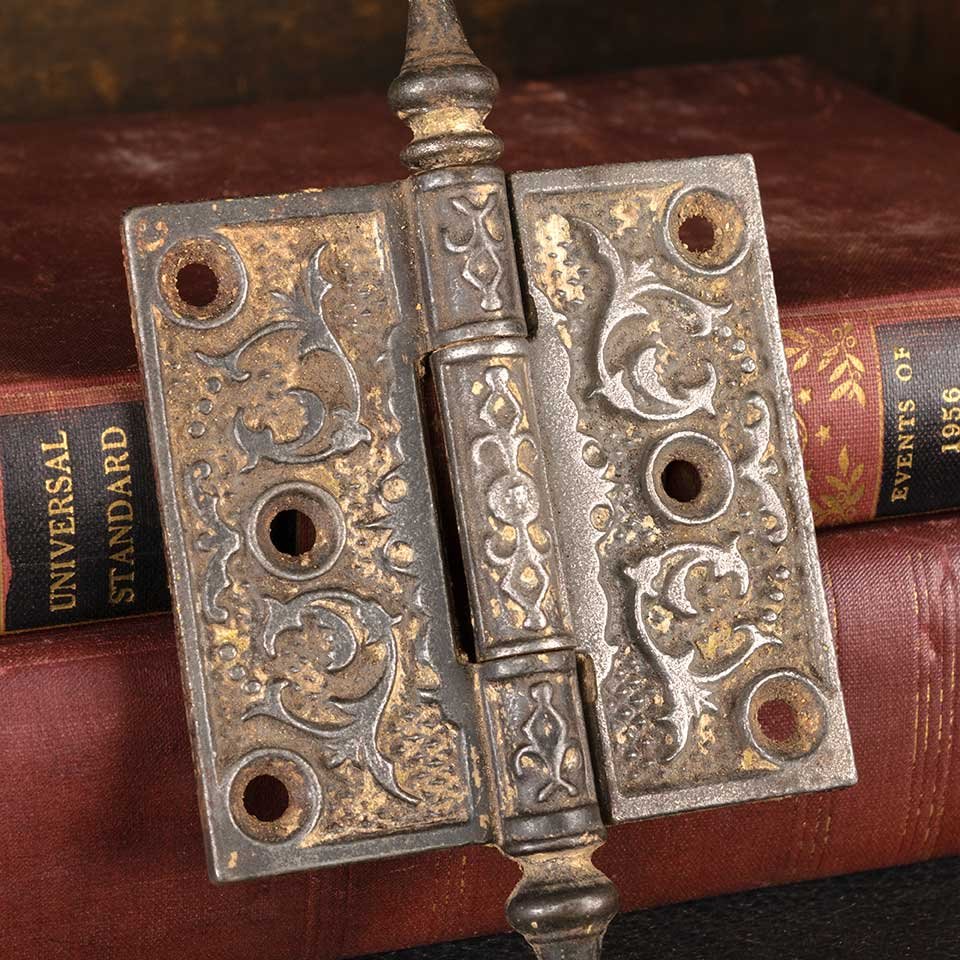 3x3 Antique Cast Iron Steeple Door Hinge image 4