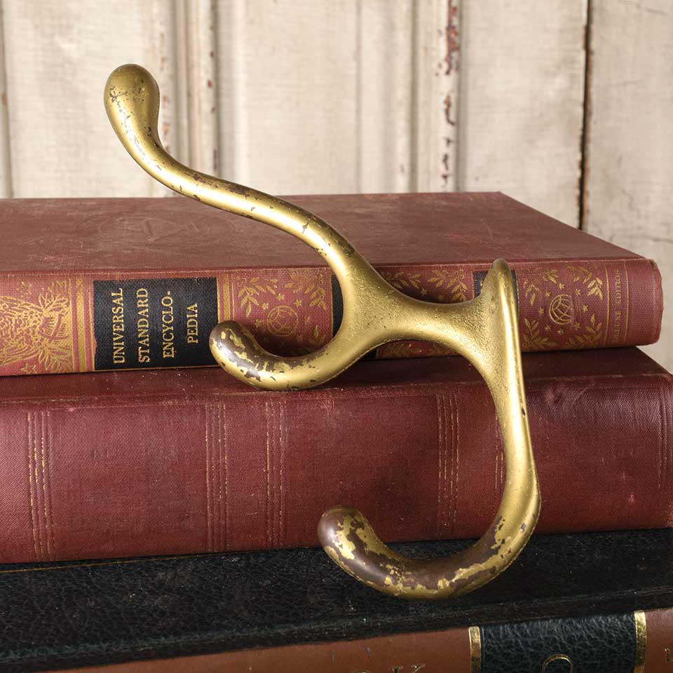 Antique Cast Iron Triple Coat & Hat Hook image 5