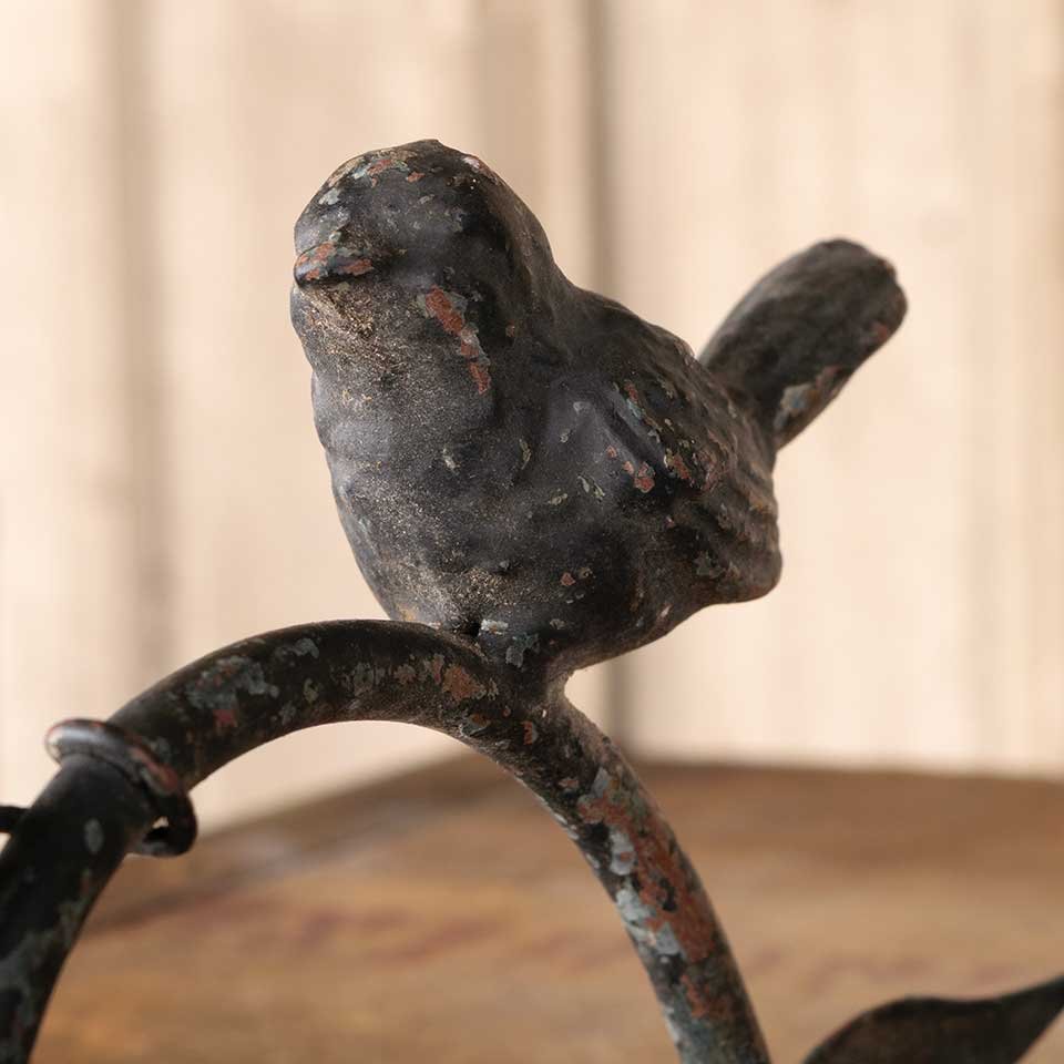 Wrought Iron Wall Mount Bird Plant Hook image 3
