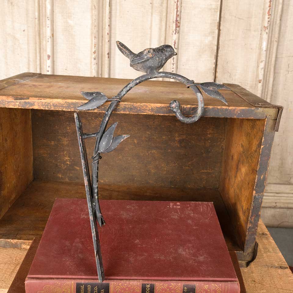 Wrought Iron Wall Mount Bird Plant Hook image 6