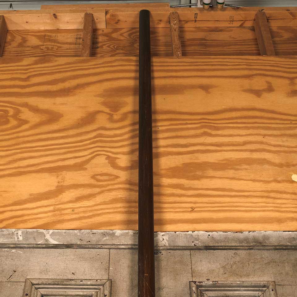 156" Antique Wood Staircase Handrail image 3