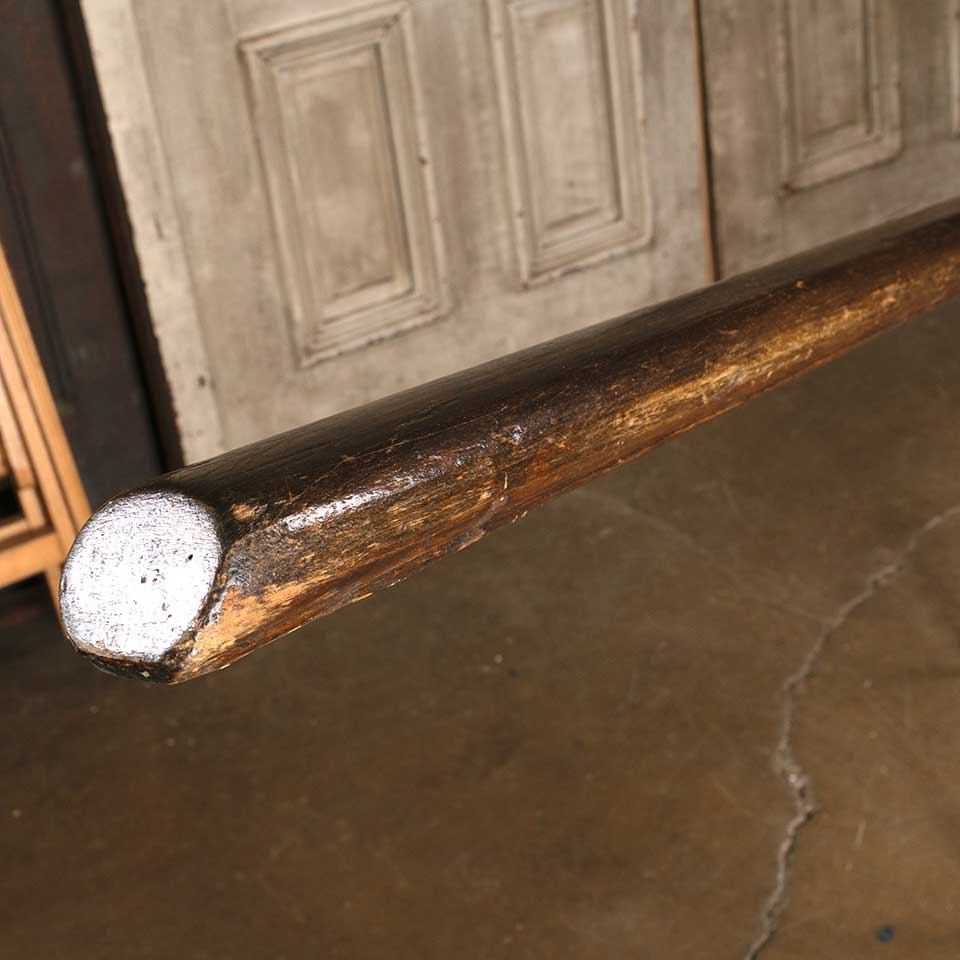156" Antique Wood Staircase Handrail image 1