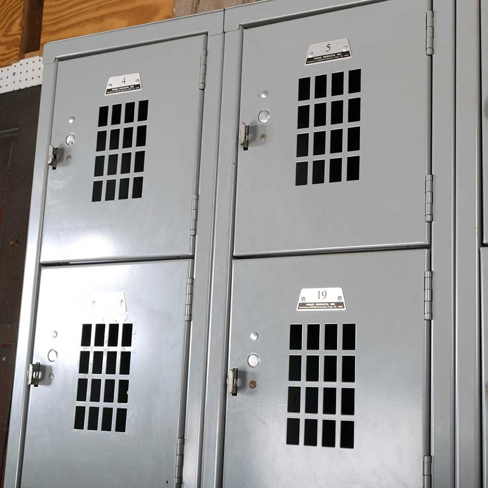 Vintage Metal Gym Locker Room 24 Lockers image 3