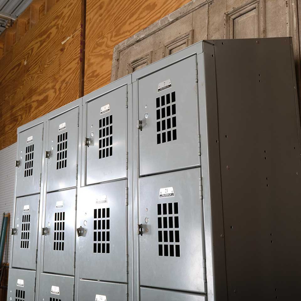 Vintage Metal Gym Locker Room 24 Lockers image 6