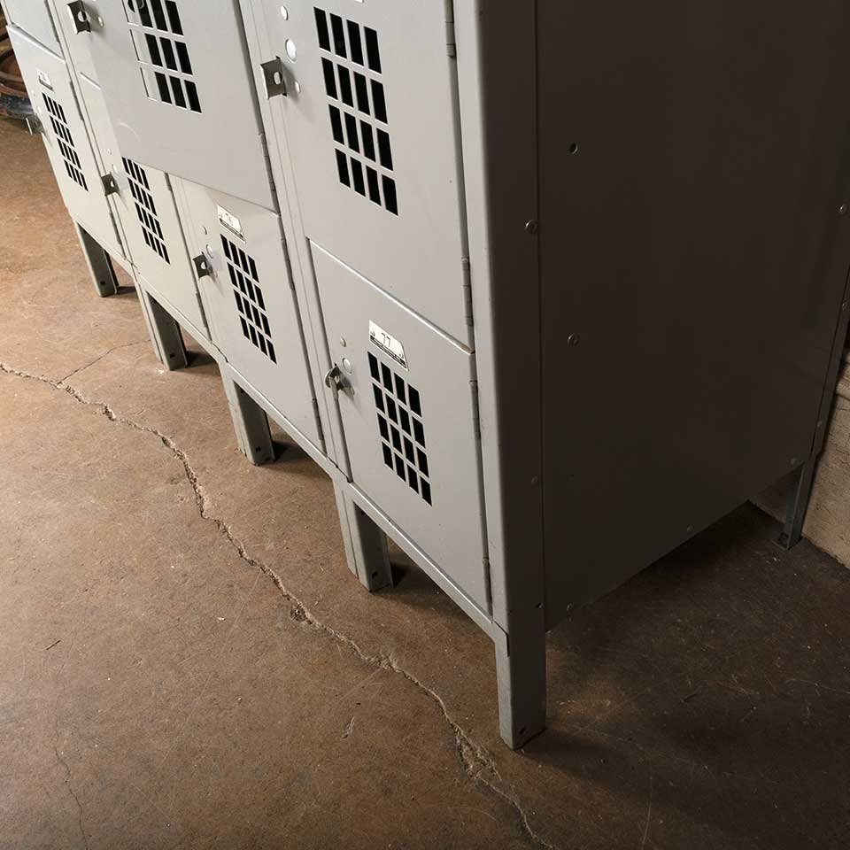 Vintage Metal Gym Locker Room 24 Lockers image 7