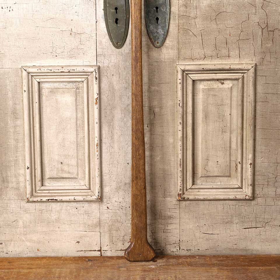 71" Antique Long Oak Wood Boat Oar image 2