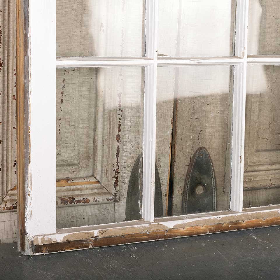 27x38 Antique Divided 9 Lite Wood Window image 3