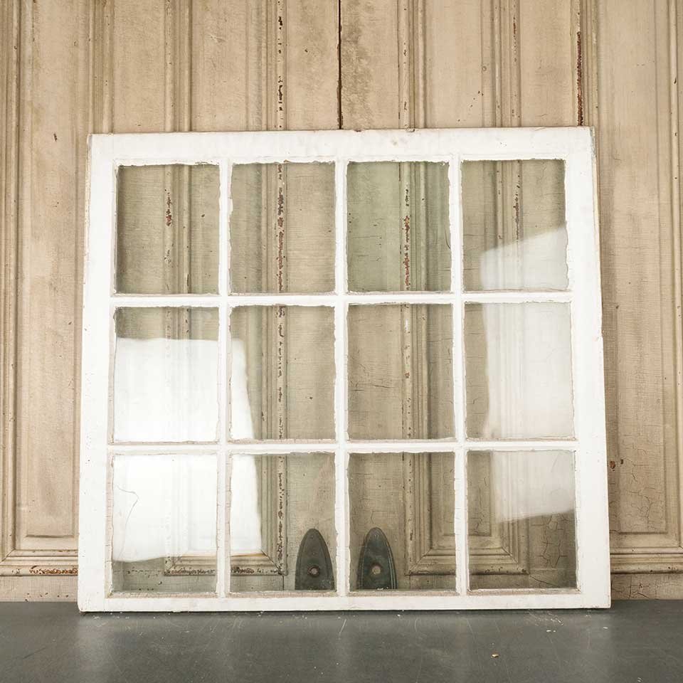 40x38 Antique Divided 12 Lite Wood Window image 5