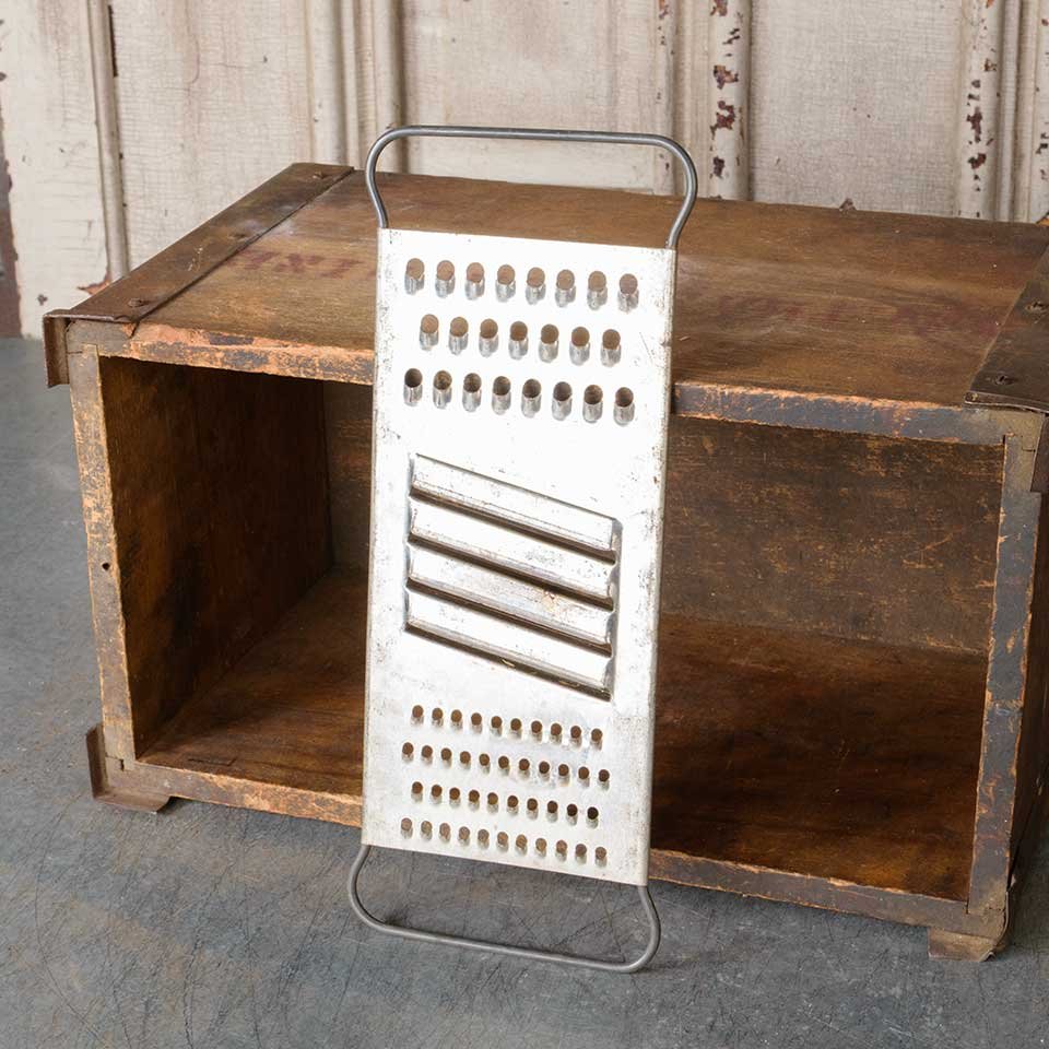 Vintage Metal Handheld Food Grater image 1