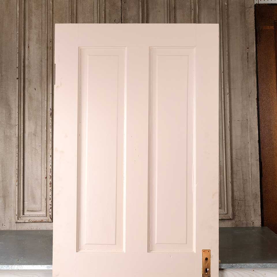32x80 Antique 4 Panel Wood Interior Door image 2