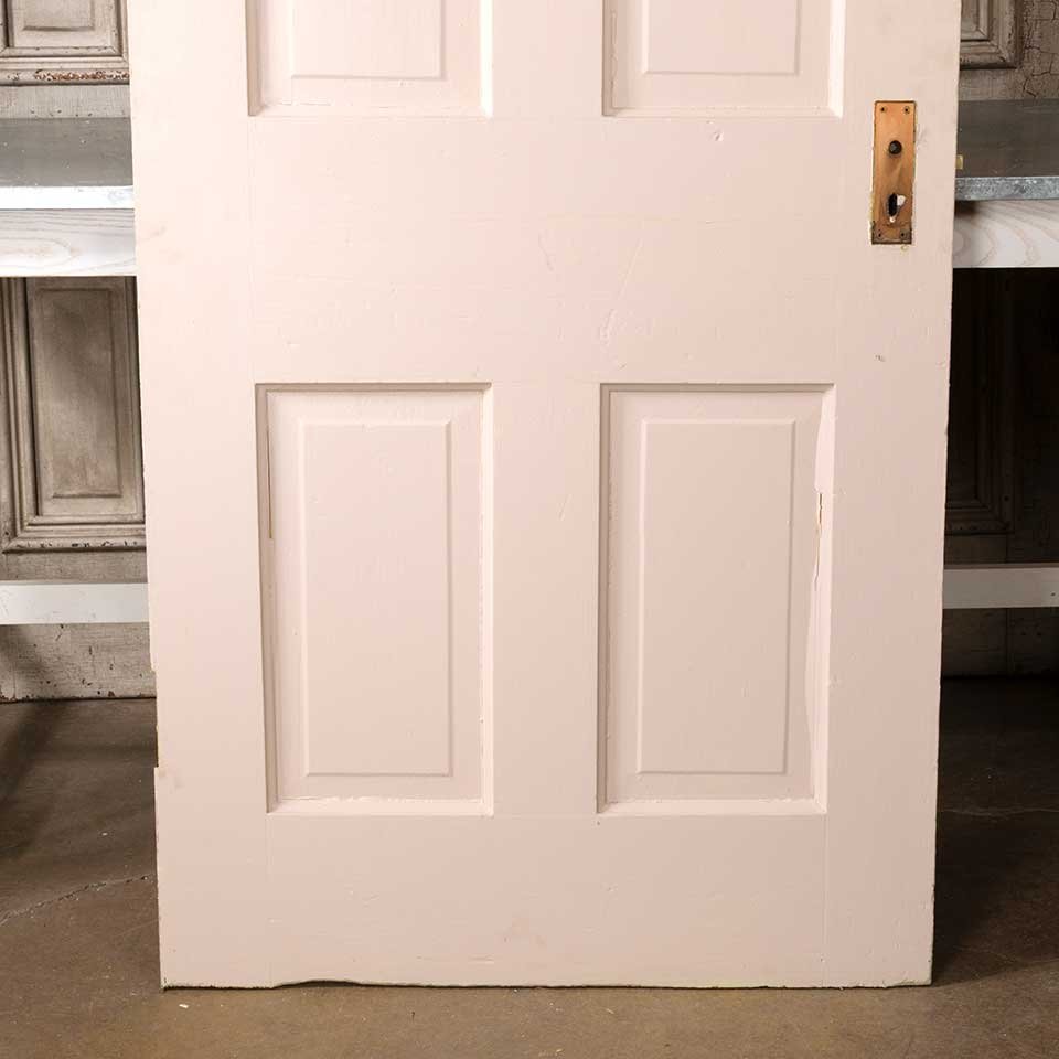 32x80 Antique 4 Panel Wood Interior Door image 3