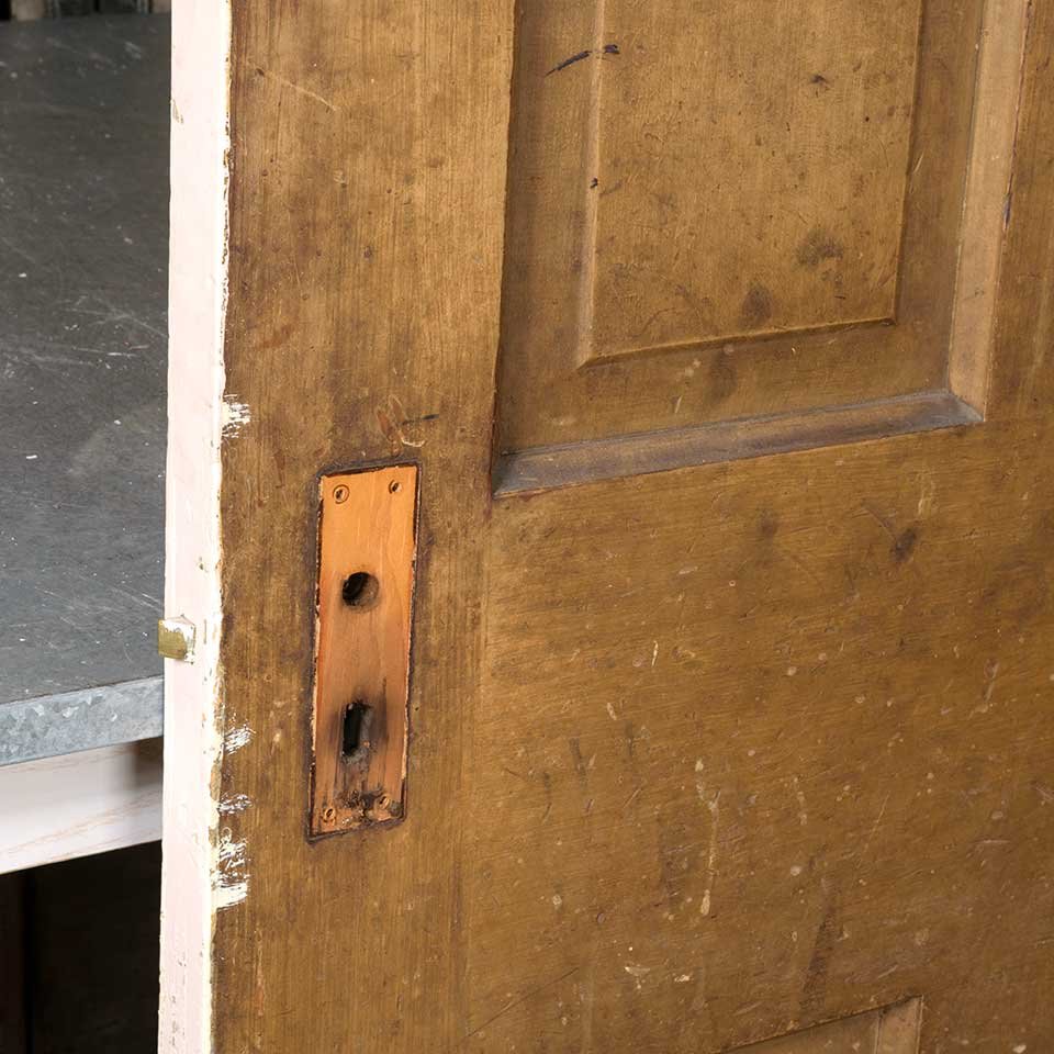 32x80 Antique 4 Panel Wood Interior Door image 7