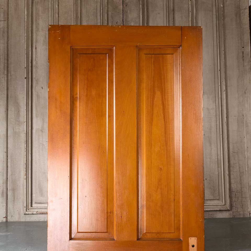 32x80 Antique 4 Panel Wood Interior Door image 2