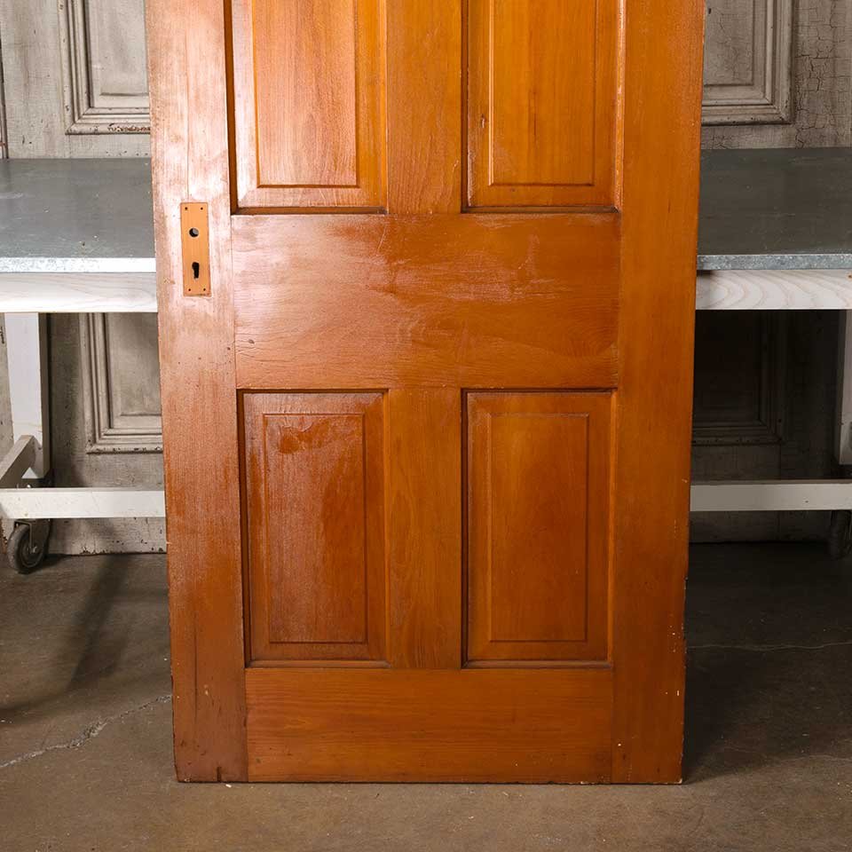 32x80 Antique 4 Panel Wood Interior Door image 6