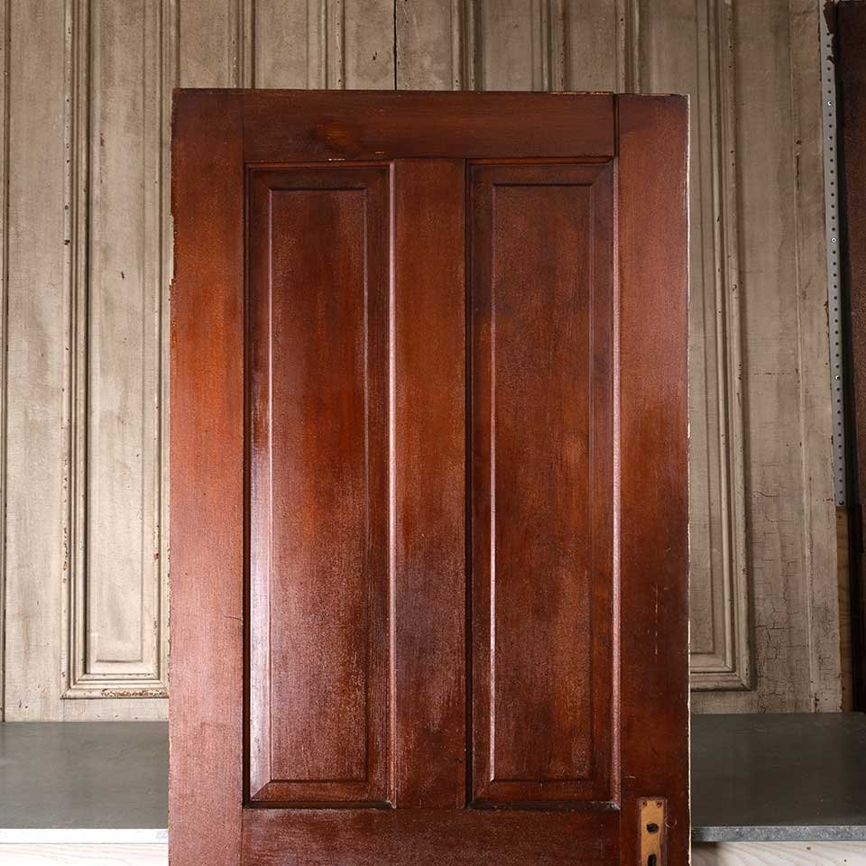 32x79 Antique 4 Panel Wood Interior Door image 2