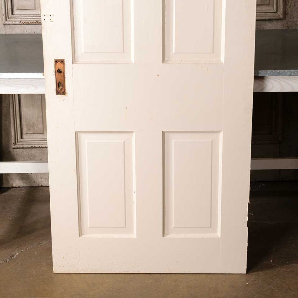 32x79 Antique 4 Panel Wood Interior Door image 7