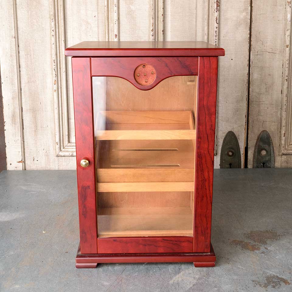 Wood Cigar Humidor Counter Display Cabinet image 2