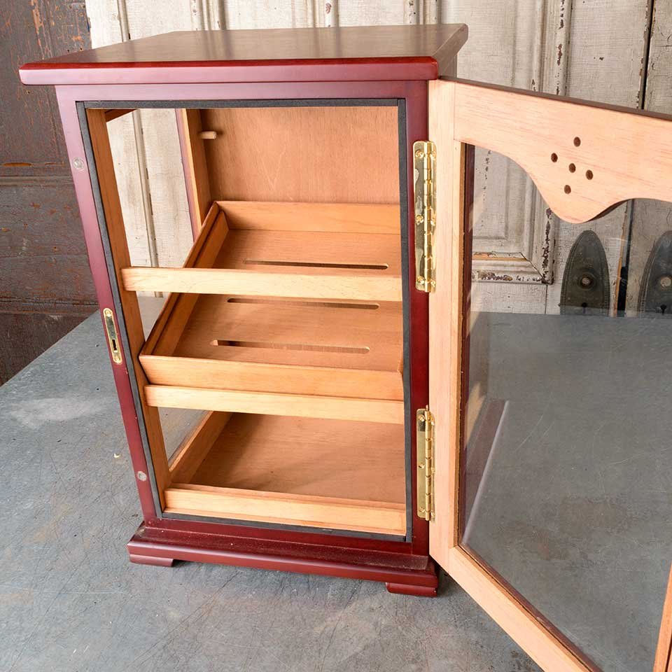 Wood Cigar Humidor Counter Display Cabinet image 3