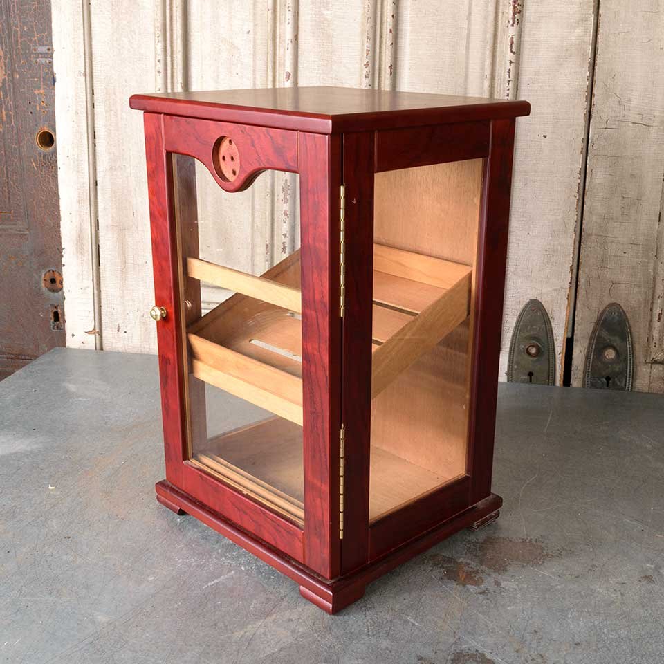 Wood Cigar Humidor Counter Display Cabinet image 4