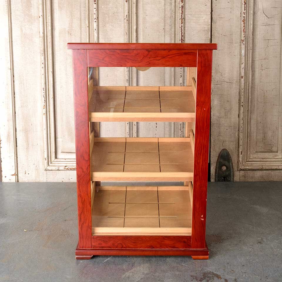 Wood Cigar Humidor Counter Display Cabinet image 1