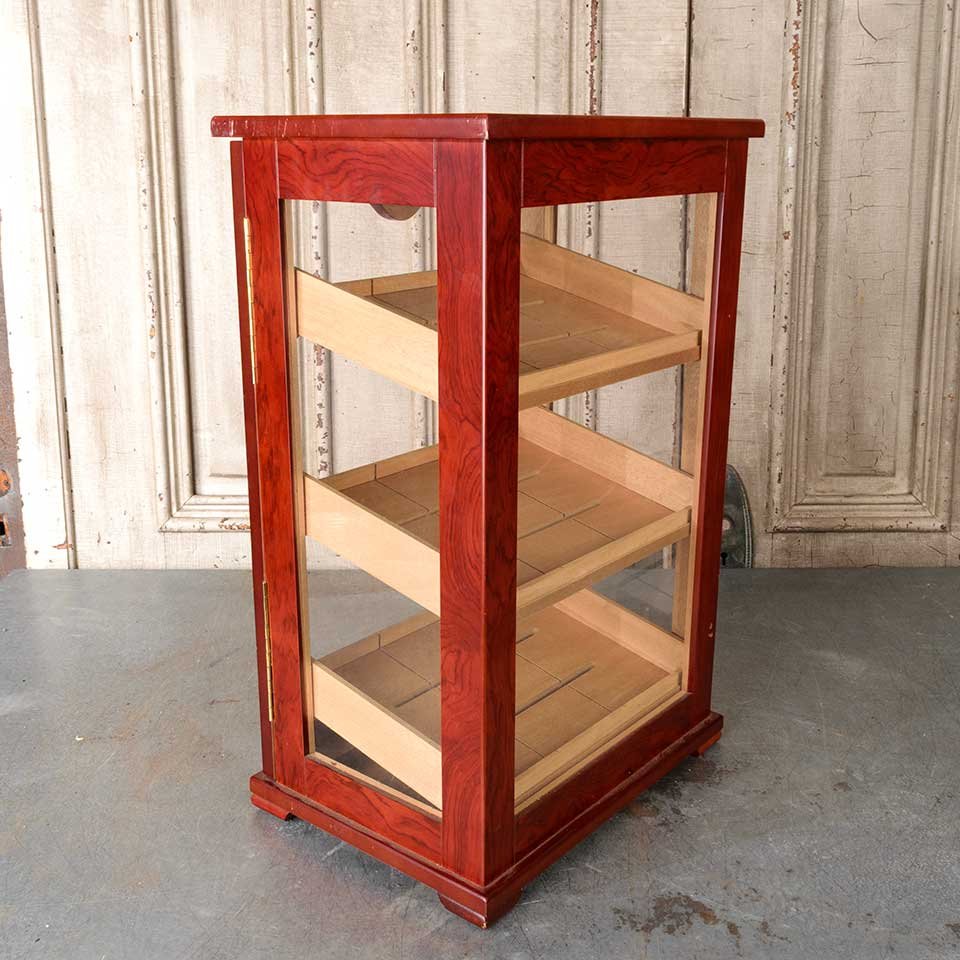 Wood Cigar Humidor Counter Display Cabinet image 2