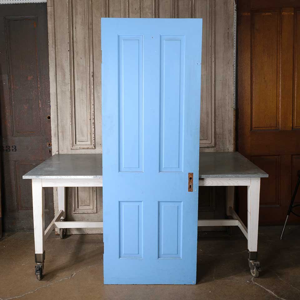 28x77 Salvaged Antique 4 Panel Interior Door image 6