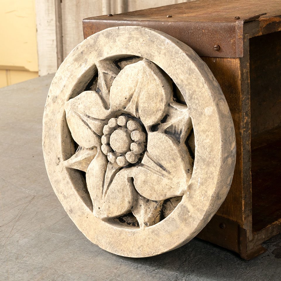 Cast Plaster Rosette Rose Medallion image 2