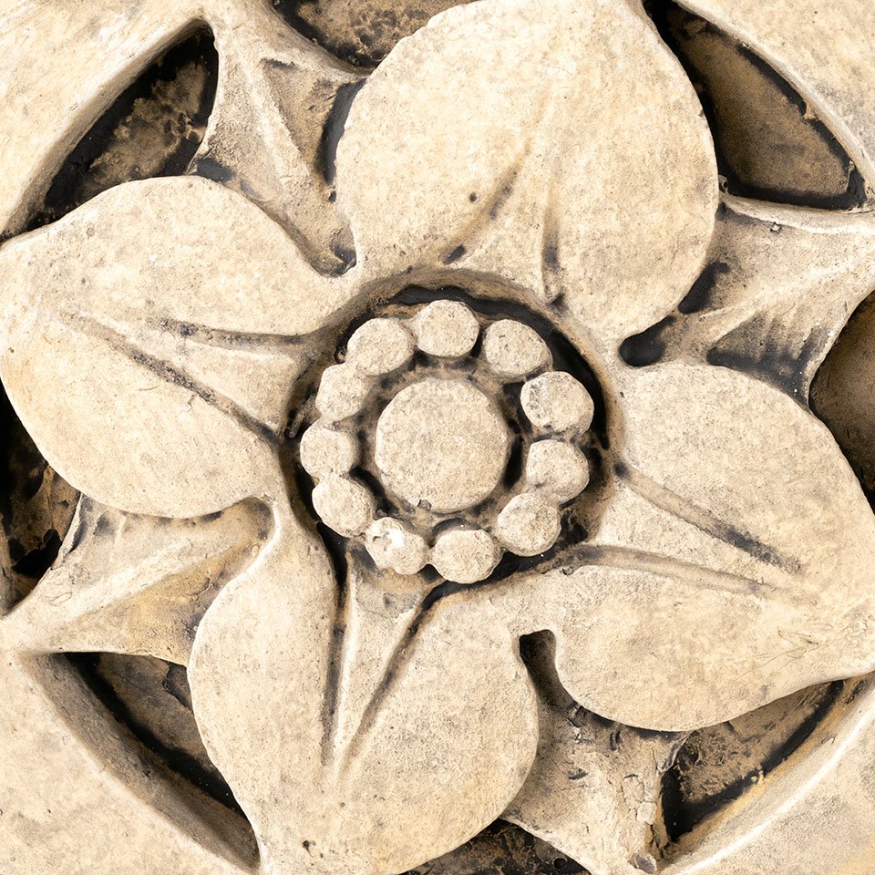 Cast Plaster Rosette Rose Medallion image 3