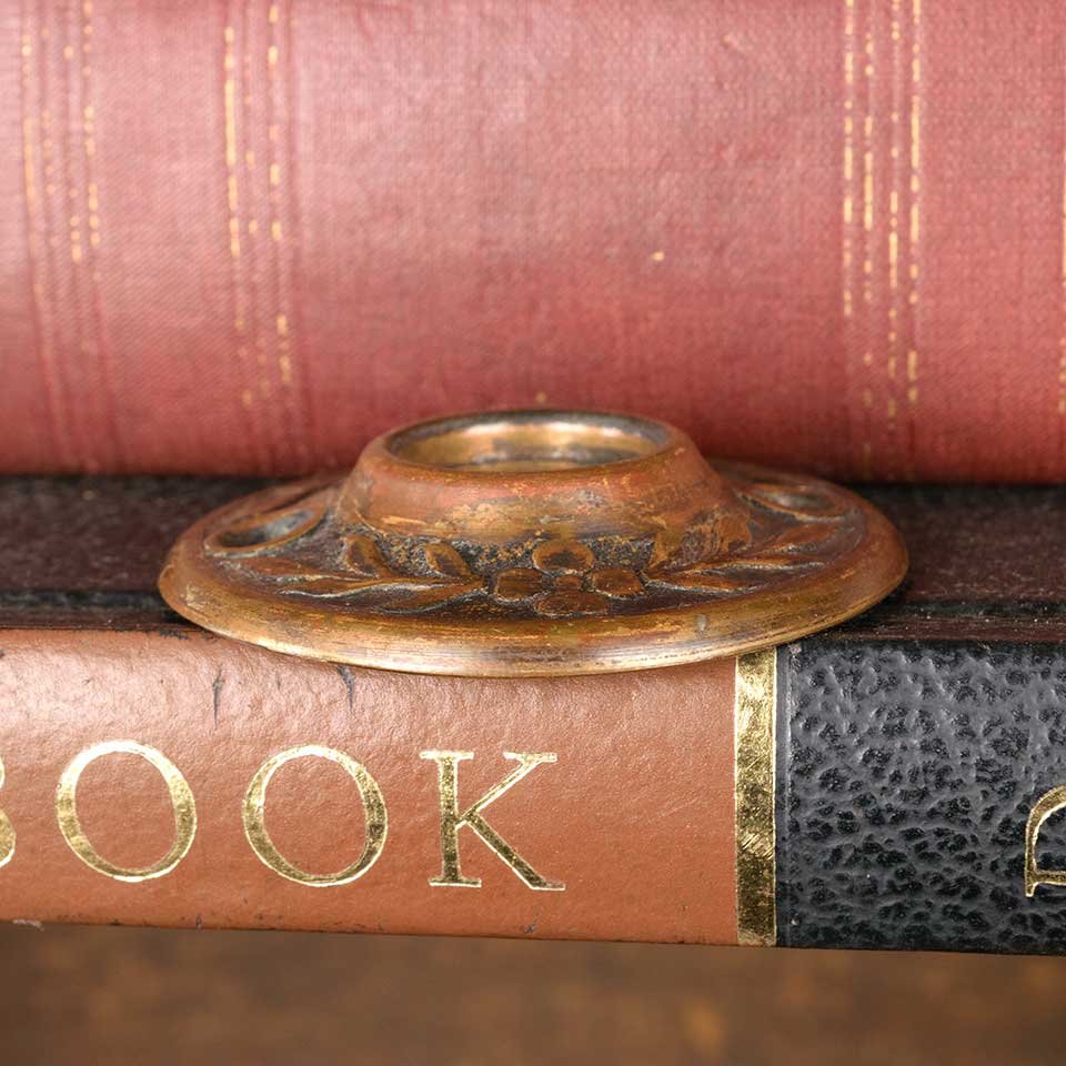 Antique Ornate Brass Doorknob Rosette image 5