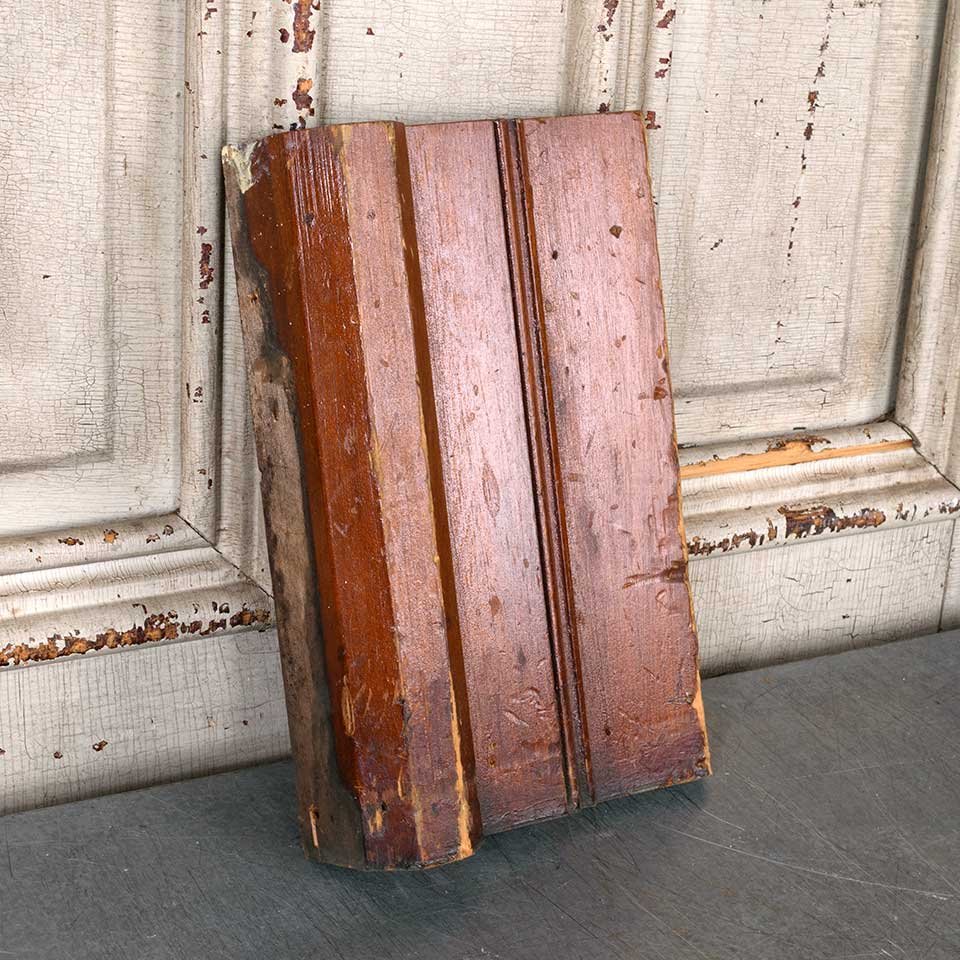 Antique Wood Interior Door Plinth Trim Block image 2