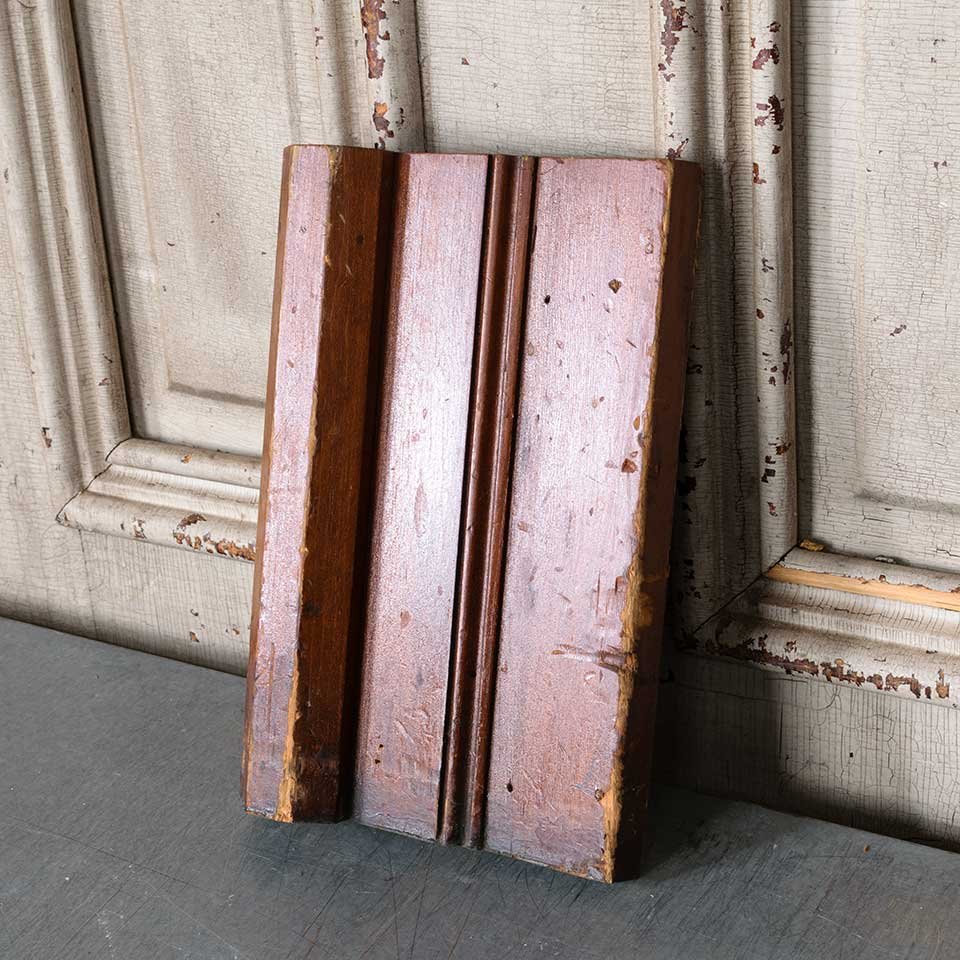 Antique Wood Interior Door Plinth Trim Block image 3