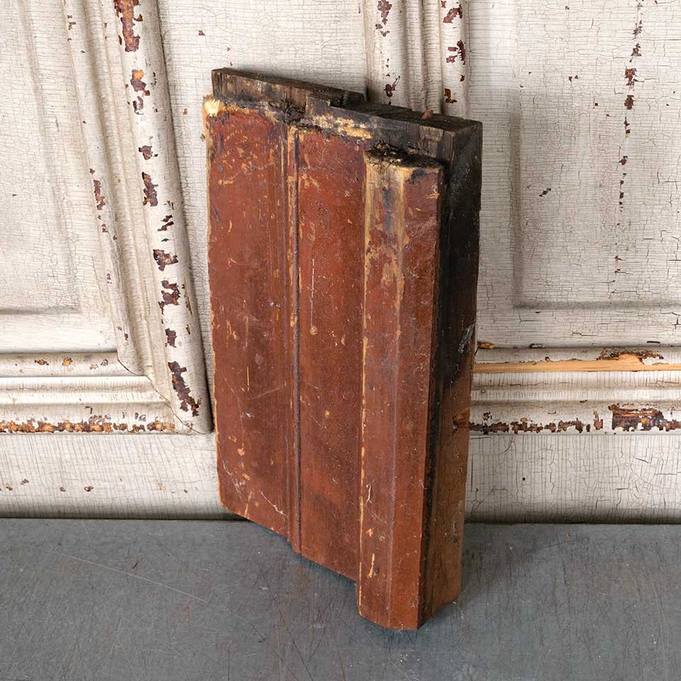 Antique Wood Interior Door Plinth Trim Block image 6