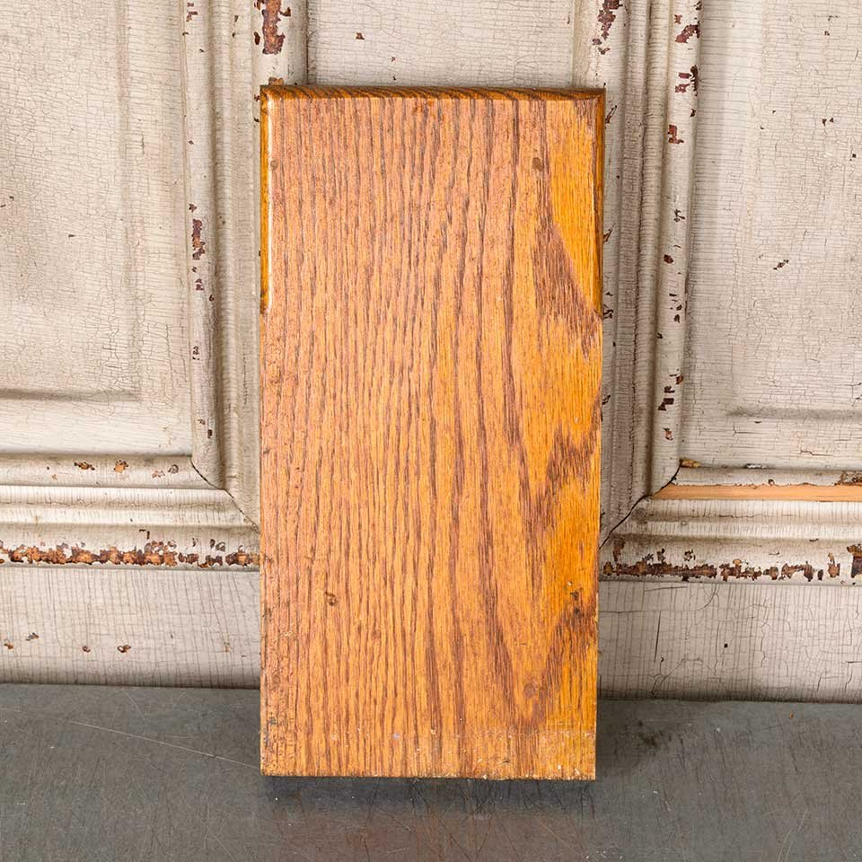 Salvaged Oak Interior Door Plinth Trim Block image 1
