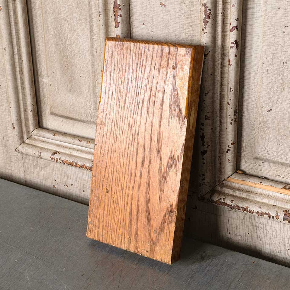Salvaged Oak Interior Door Plinth Trim Block image 2
