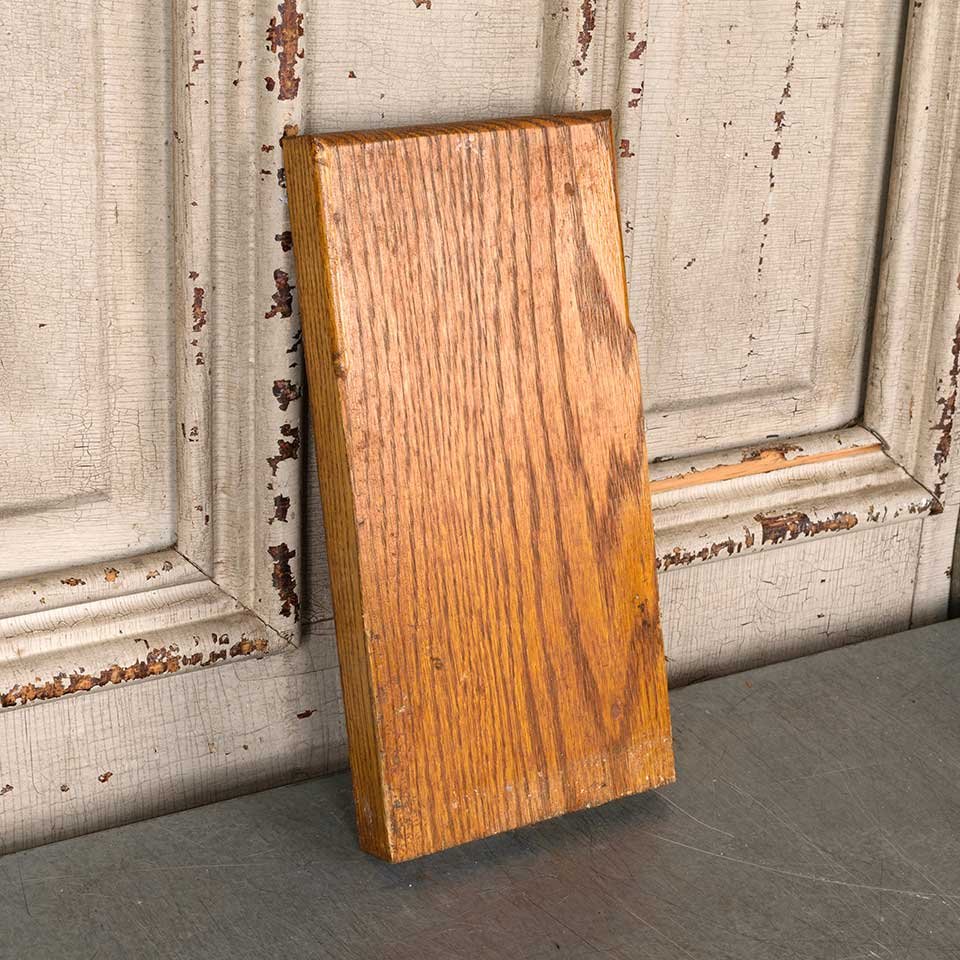 Salvaged Oak Interior Door Plinth Trim Block image 4