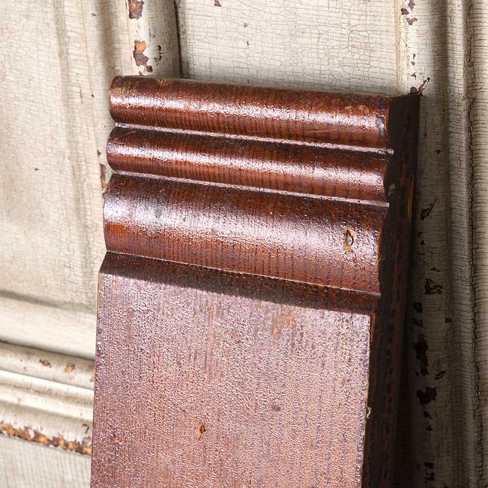 Antique Wood Interior Door Plinth Trim Block image 3